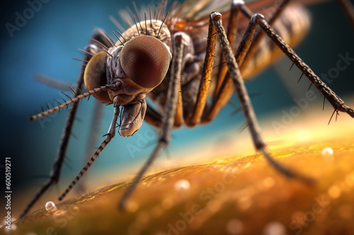 close up of a fly, mosquito © Paulius