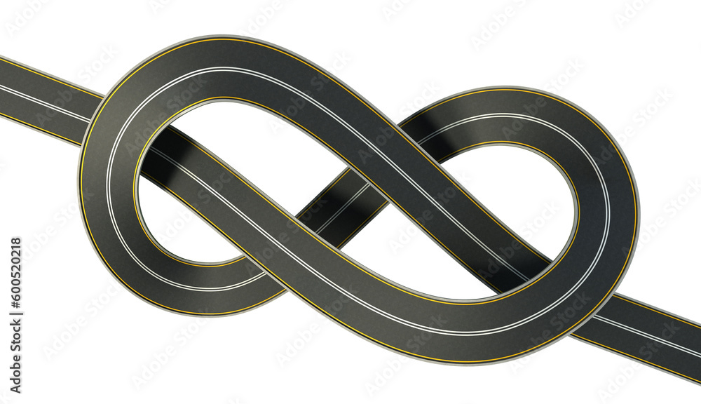 highway tied in a bungle isolated highway tied in a bungle isolated