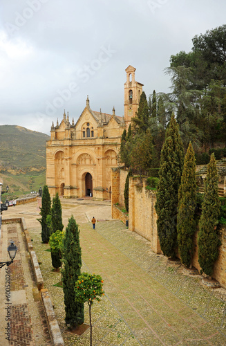 Colegiata de Santa María la Mayor (siglo XVI) en Antequera vista desde la Alcazaba. Antequera es una ciudad de la provincia de Málaga situada en el corazón de Andalucía, España 