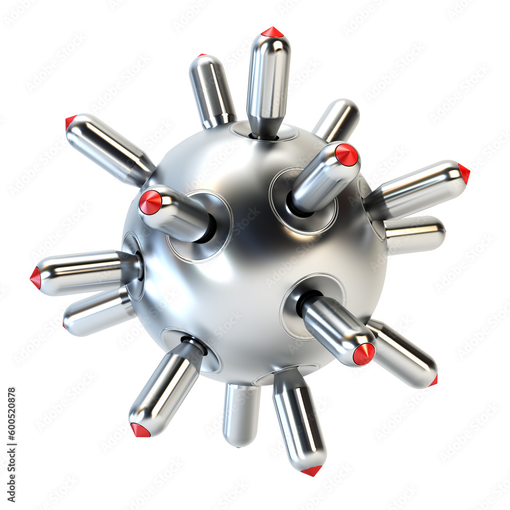 anti-submarine bomb isolated 3d rendering anti-submarine bomb isolated 3d rendering