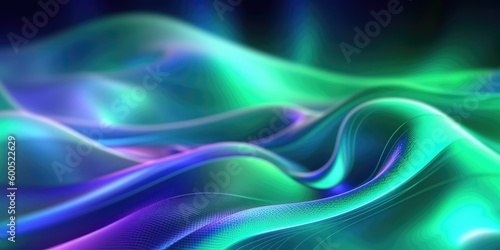 abstract green flowing background