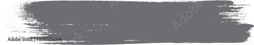 Grey brush stroke isolated on background. Paint brush stroke vector for gray ink paint, grunge design element, dirt banner, watercolor design, dirty texture. Trendy brush stroke, vector illustration
