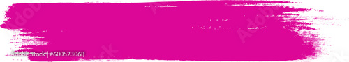 Fuchsia brush stroke isolated on background. Paint brush stroke vector for ink paint, grunge design element, dirt banner, watercolor design, dirty texture. Trendy brush stroke, vector illustration