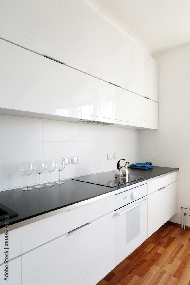 modern kitchen interior in minimalism style modern kitchen interior in minimalism style