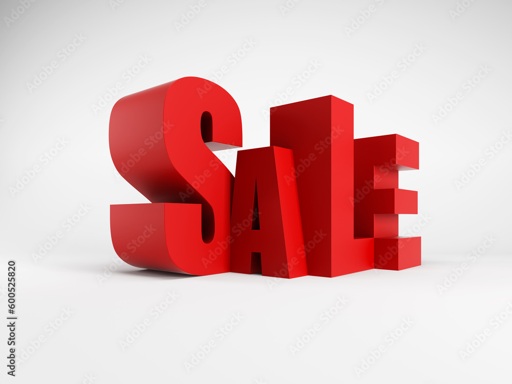 Big sale, isolated 3d rendering Big sale, isolated 3d rendering
