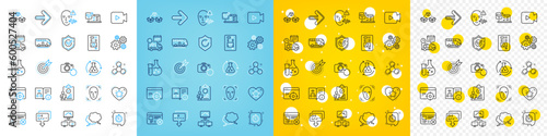 Vector icons set of Next, Chemistry experiment and Face detection line icons pack for web with Ranking star, Parcel shipping, Cogwheel outline icon. Seo targeting, Inspect, Confirmed pictogram. Vector