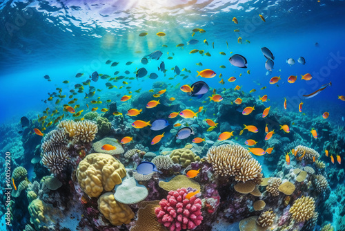 "Marine Symphony: The Vibrant Coral Realm