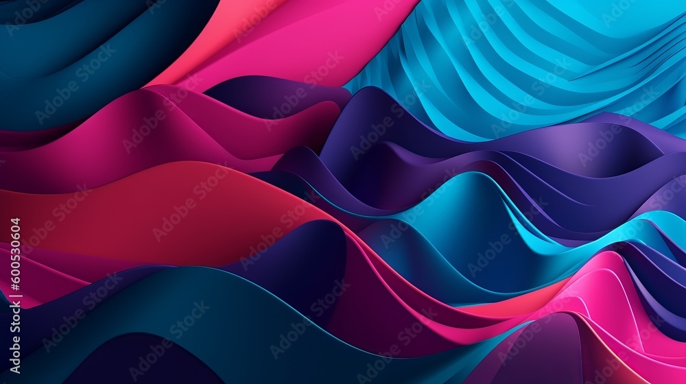 colorful blue and pink abstract background for design Generative AI