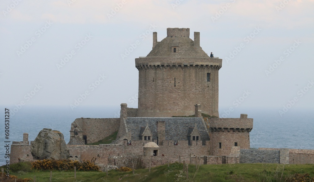 old castle Fort La Latte in Brittany 