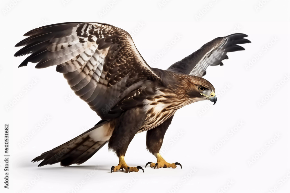 Hunter's Feast: Majestic Hawk with Prey Hunter's Feast: Majestic Hawk with Prey