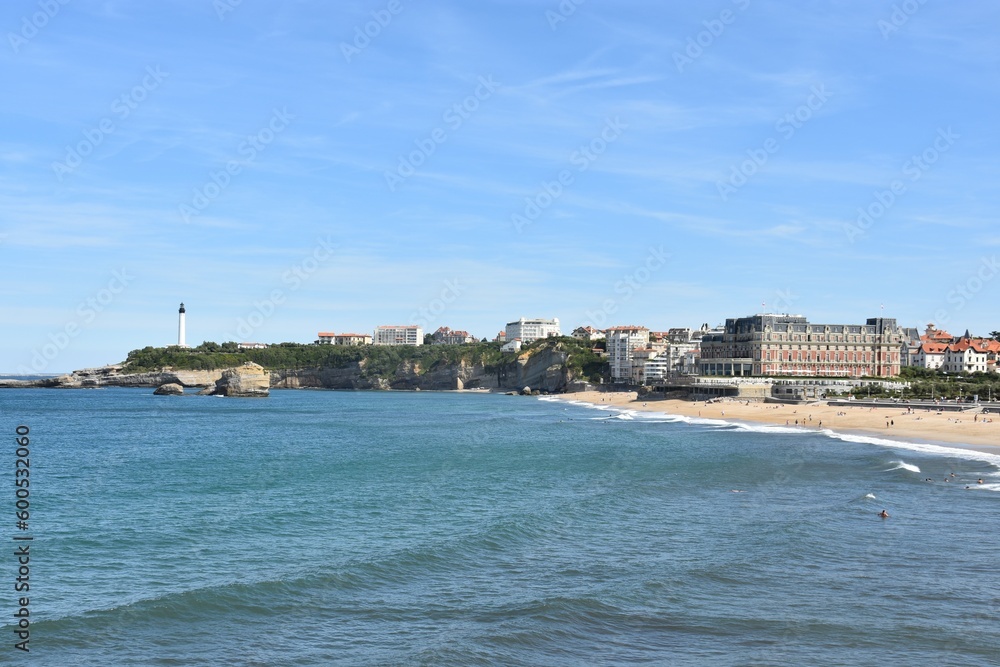 La plage de Biarritz au pays basque