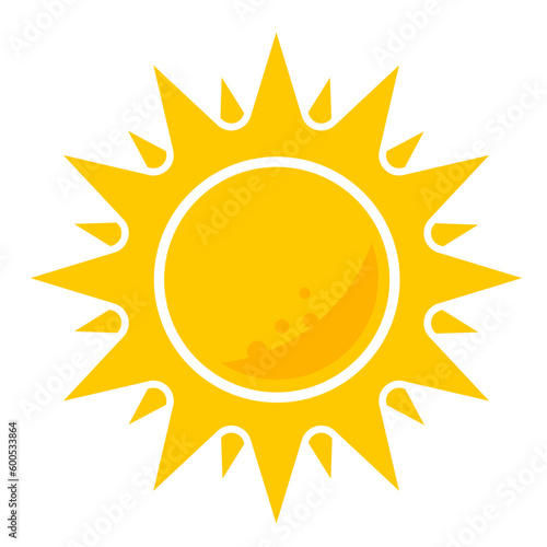 sun icon vector illustration