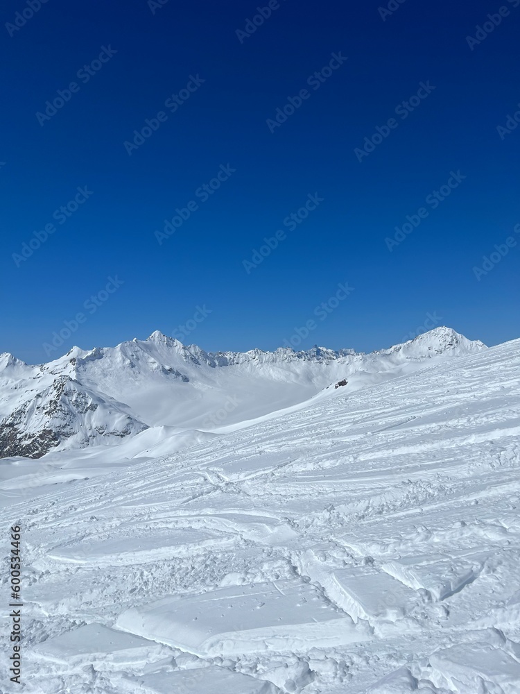 Naklejka premium ski resort