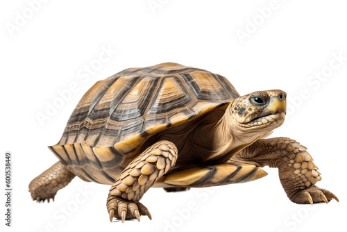 Turtle Isolated on Transparent Background. AI