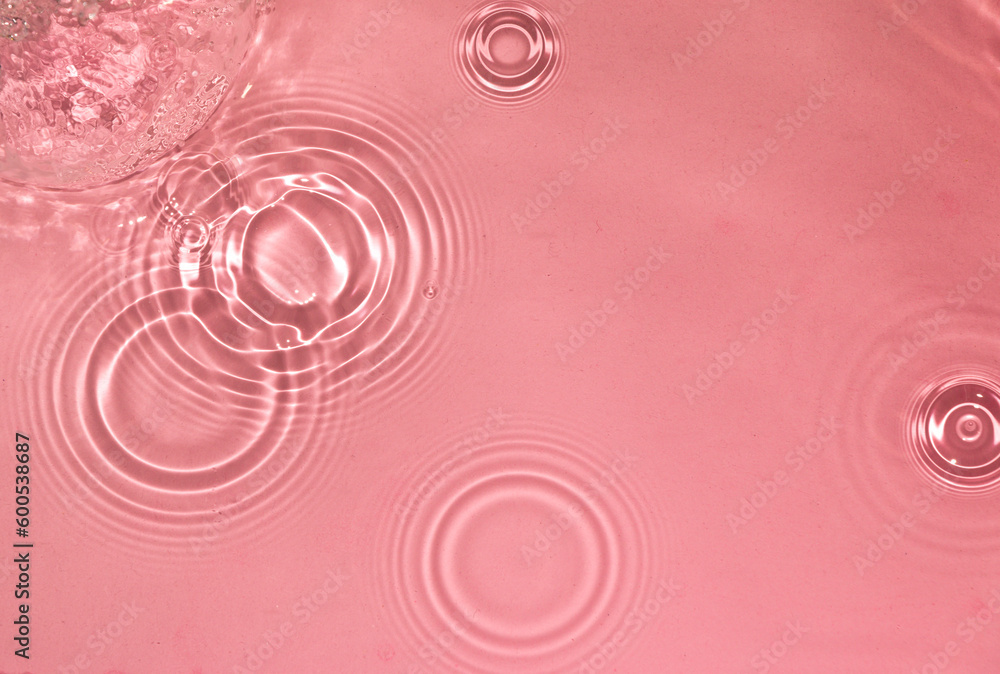 pink water drop ripple, creative art design
