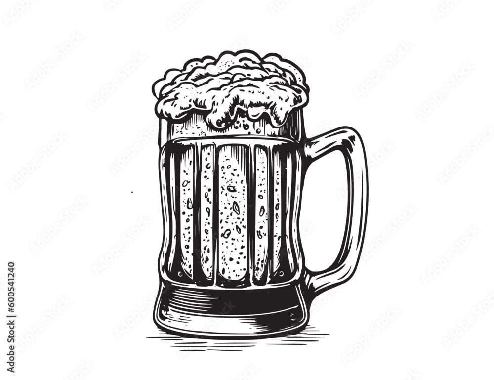 Beer hand drawn illustrations, vector.
Beer hand drawn illustrations, vector.