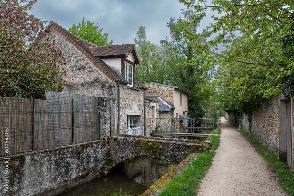 Village of Chevreuse south of Paris in France, with its typical medieval architecture Village of Chevreuse south of Paris in France, with its typical medieval architecture