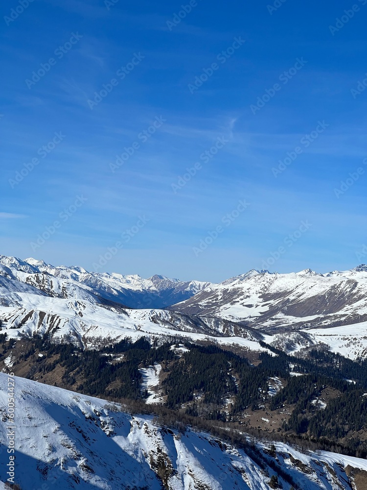 snow covered mountain snow covered mountain