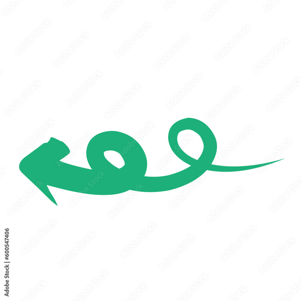 Obraz premium Hand Drawn Doodle Arrow Vector
