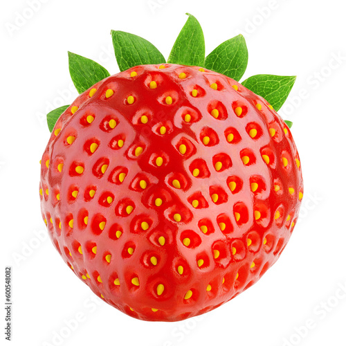 strawberry isolated on white background, full depth of field