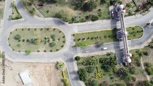 Aerial View of Entry Gate, MGH Society, Pakistan, Islamabad March 4th, 2023 photo