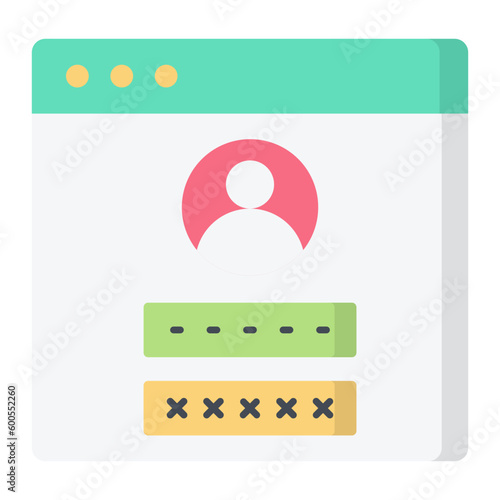 Login Flat Icon