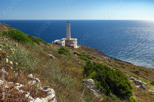 Il Faro di Capo d'Otranto o punta Palascia a Lecce in Puglia