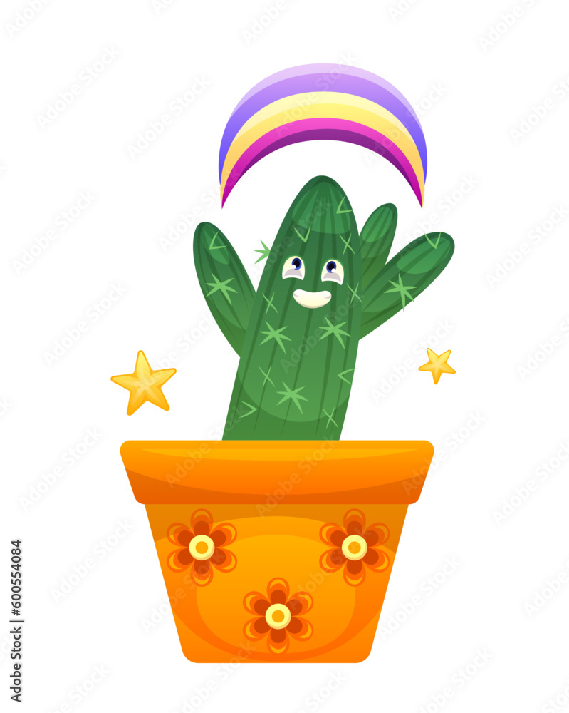 Cactus with face icon Cactus with face icon