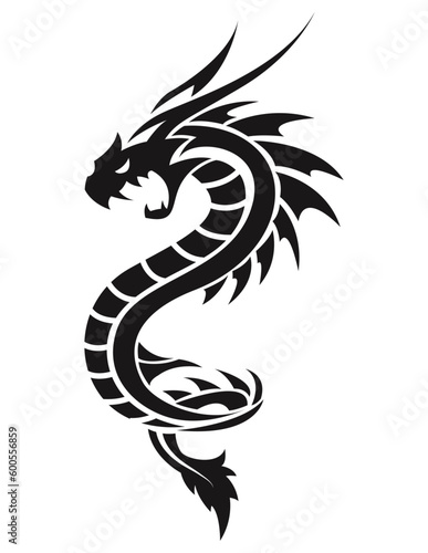 Embrace the rich cultural legacy of tribal art with a fierce and bold dragon tattoo design