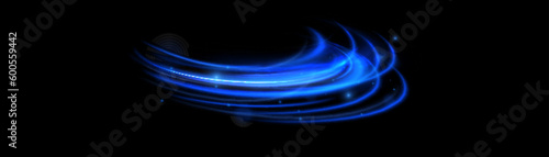 Light blue glowing effect. Glowing white speed lines. Abstract traffic lines on the road. Light dust trail wave, fire path trace line, car headlights, optical fiber and filament curve swirl png.