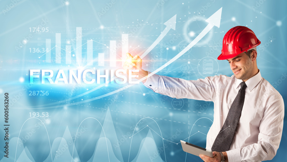 © ra2 studio - Young Businessman with helmet concept © ra2 studio - Young Businessman with helmet concept