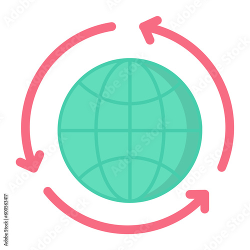 Biosphere Recycle Flat Icon