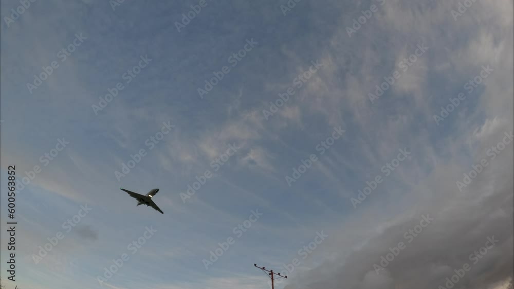 Commercial Jet Airplane Landing in airport runway. Jet plane approaching landing. Commercial Jet Airplane Landing in airport runway. Jet plane approaching landing.