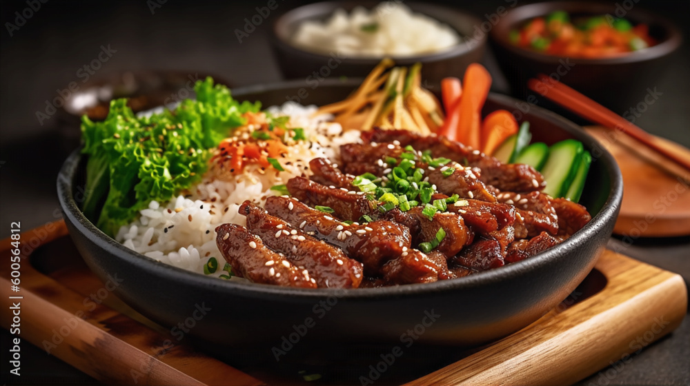 Bulgogi grilled marinated beef