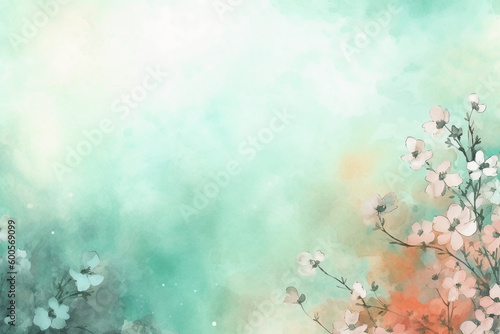  light mint background paper texture. AI generative © SANGHYUN