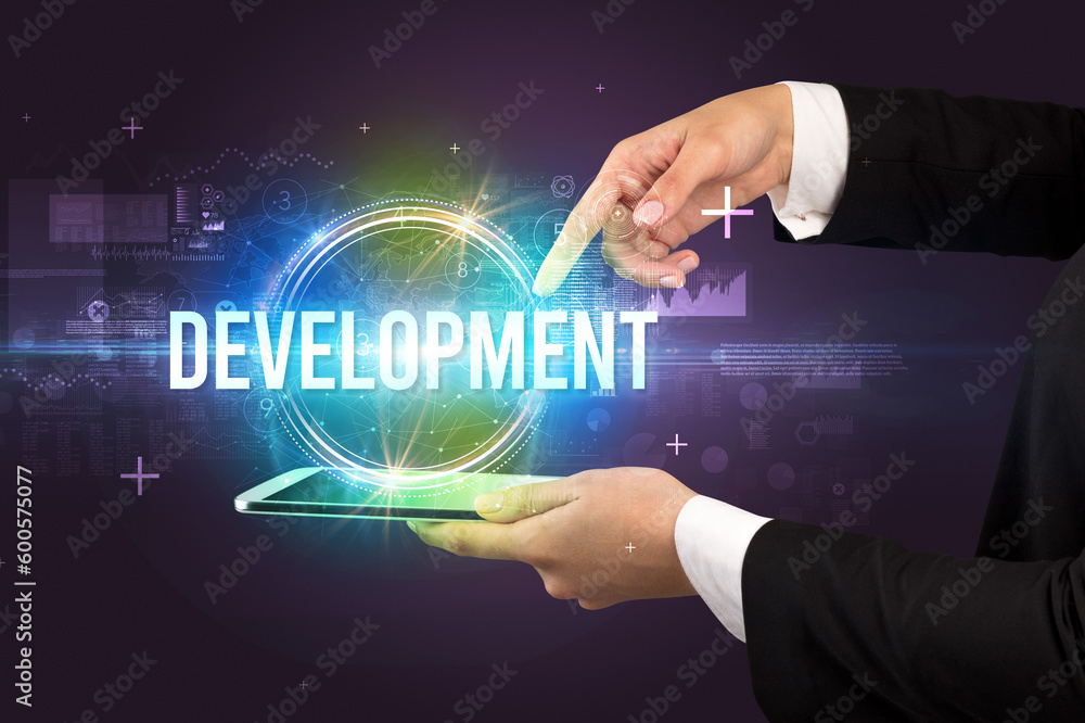 Close-up of a touchscreen, new tech concept