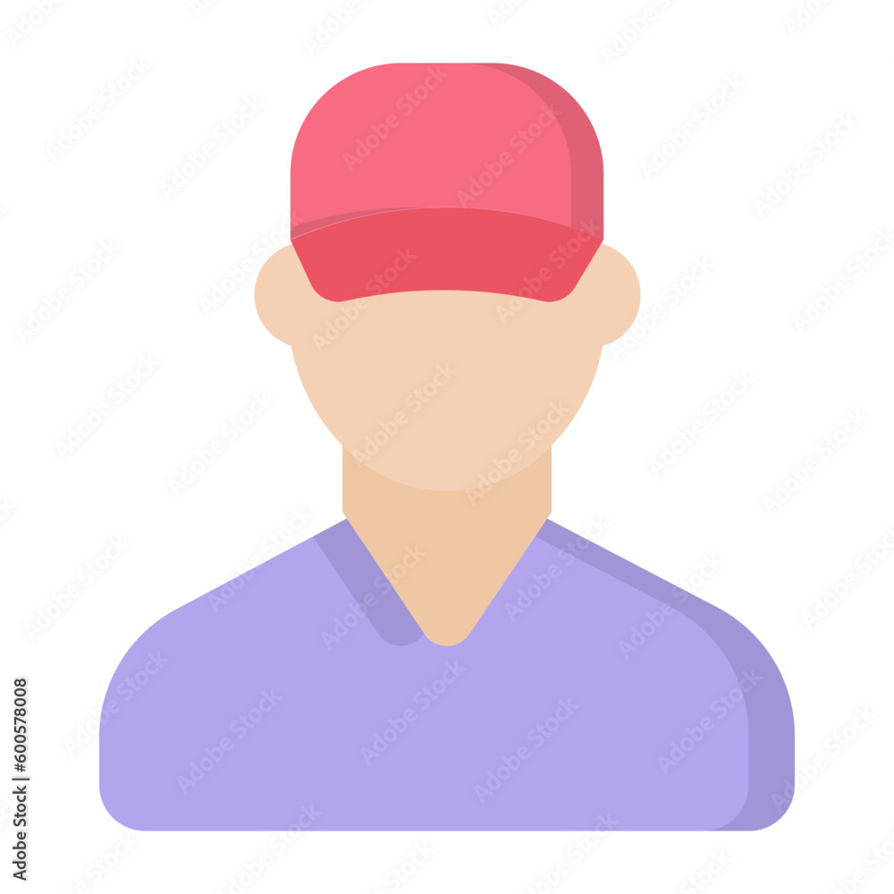 Delivery Boy Flat Icon Delivery Boy Flat Icon