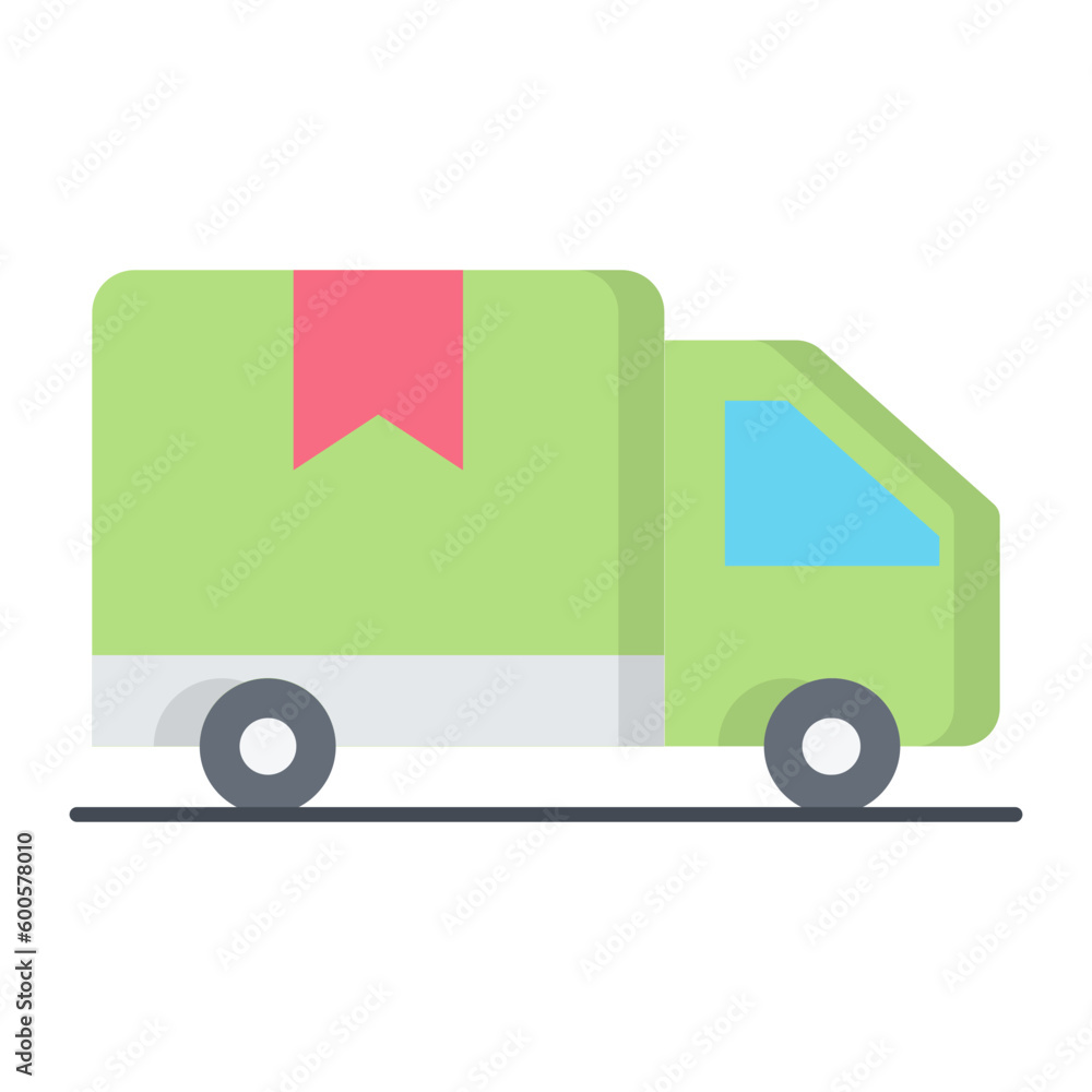Delivery Van Flat Icon Delivery Van Flat Icon
