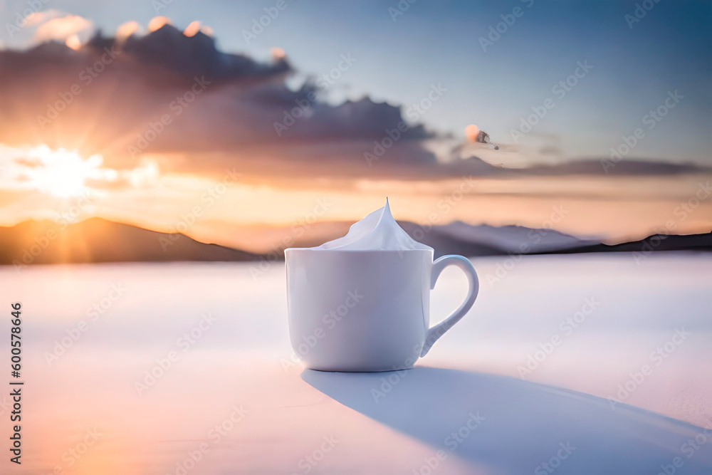 cup of tea on the beach