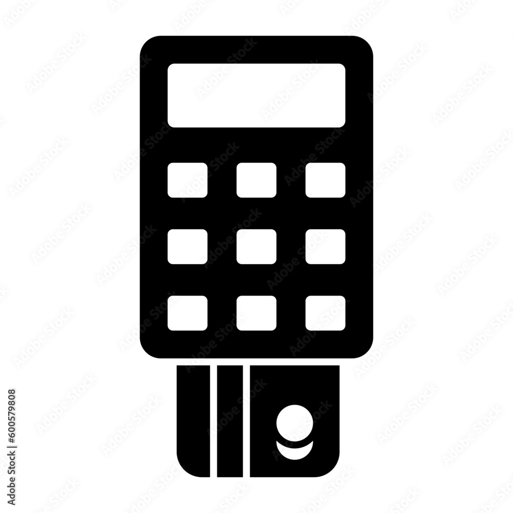 ATM Machine Glyph Icon ATM Machine Glyph Icon