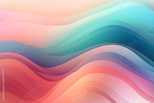 abstract background with waves. Generative AI. 