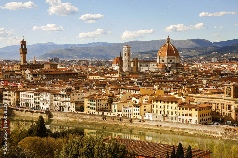 The best spring view of Florence, Italy.