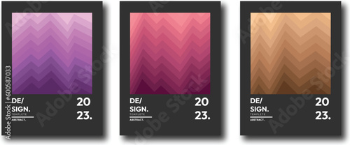 Vector Illustration geometric color transition abstract for banner template