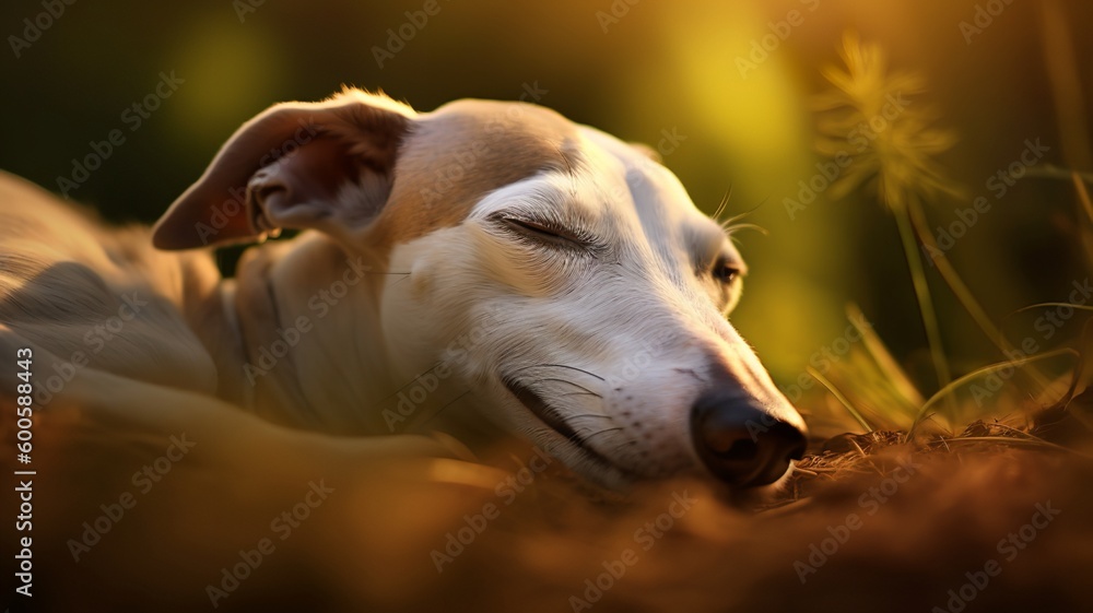 Whippet Beauty Sleep: A Peaceful Moment of Serenity Whippet Beauty Sleep: A Peaceful Moment of Serenity
