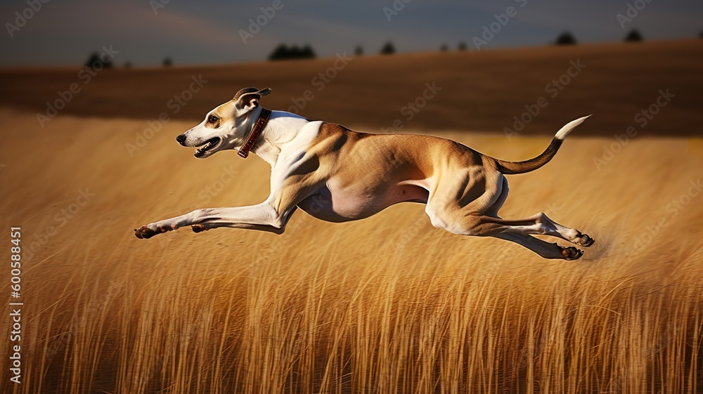 Graceful Gazelle: Capturing the Elegance of a Whippet in Full Stride Graceful Gazelle: Capturing the Elegance of a Whippet in Full Stride