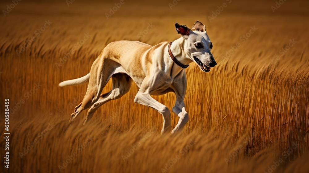 Graceful Gazelle: Capturing the Elegance of a Whippet in Full Stride Graceful Gazelle: Capturing the Elegance of a Whippet in Full Stride