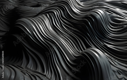 Abstract black and white background  Generative AI