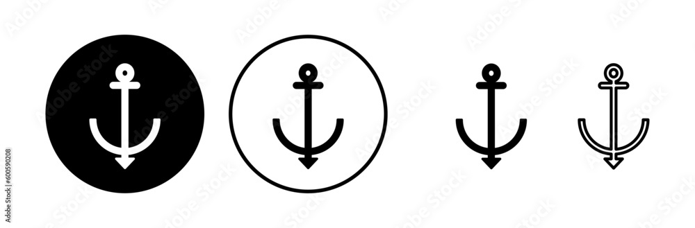 Anchor icon vector. Anchor sign. marine symbol Anchor icon vector. Anchor sign. marine symbol