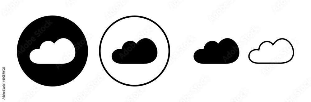Cloud icon vector. cloud data. cloud services Cloud icon vector. cloud data. cloud services
