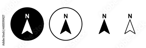 Free Download Compass icon vector. navigation icon - GFXLoad